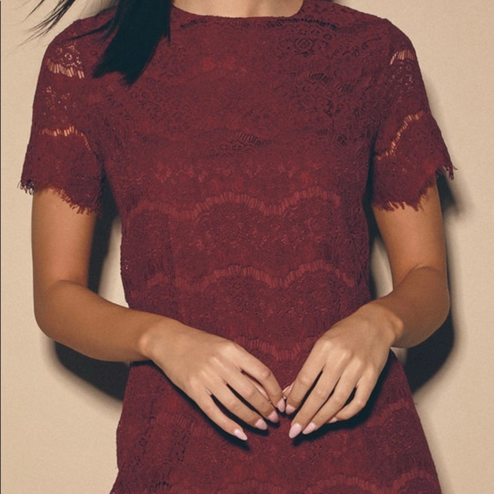Lulus knee length lace dress